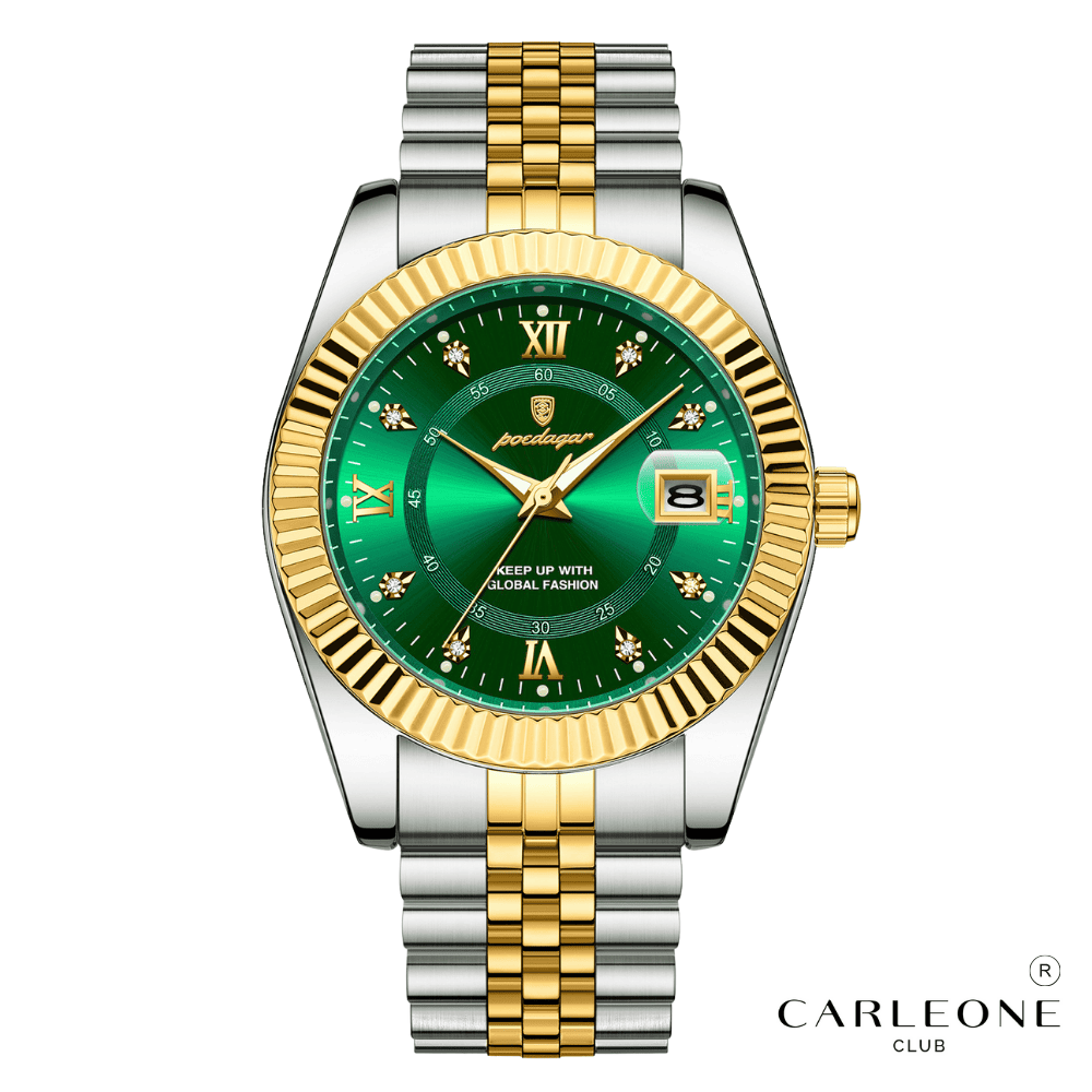 Relógio Masculino Poedagar Presidente em Aço Inox Redondo