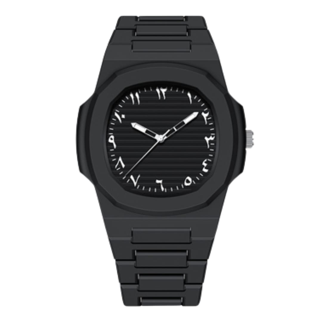 Relógio Árabe Noir Carleone Octagonal Branco