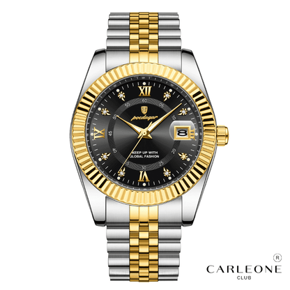 Relógio Masculino Poedagar Presidente em Aço Inox Redondo