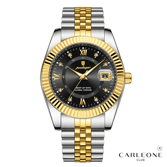 Relógio Poedagar Presidente em Aço Inox Redondo