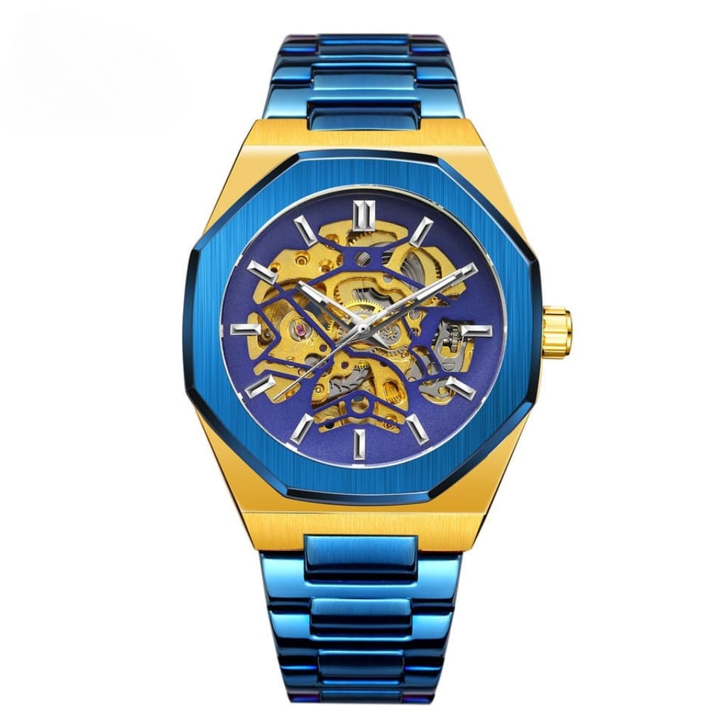 Relógio Masculino Automático Skeleton Jornada