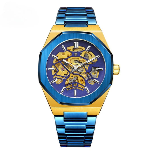 Relógio Masculino Automático Skeleton Jornada