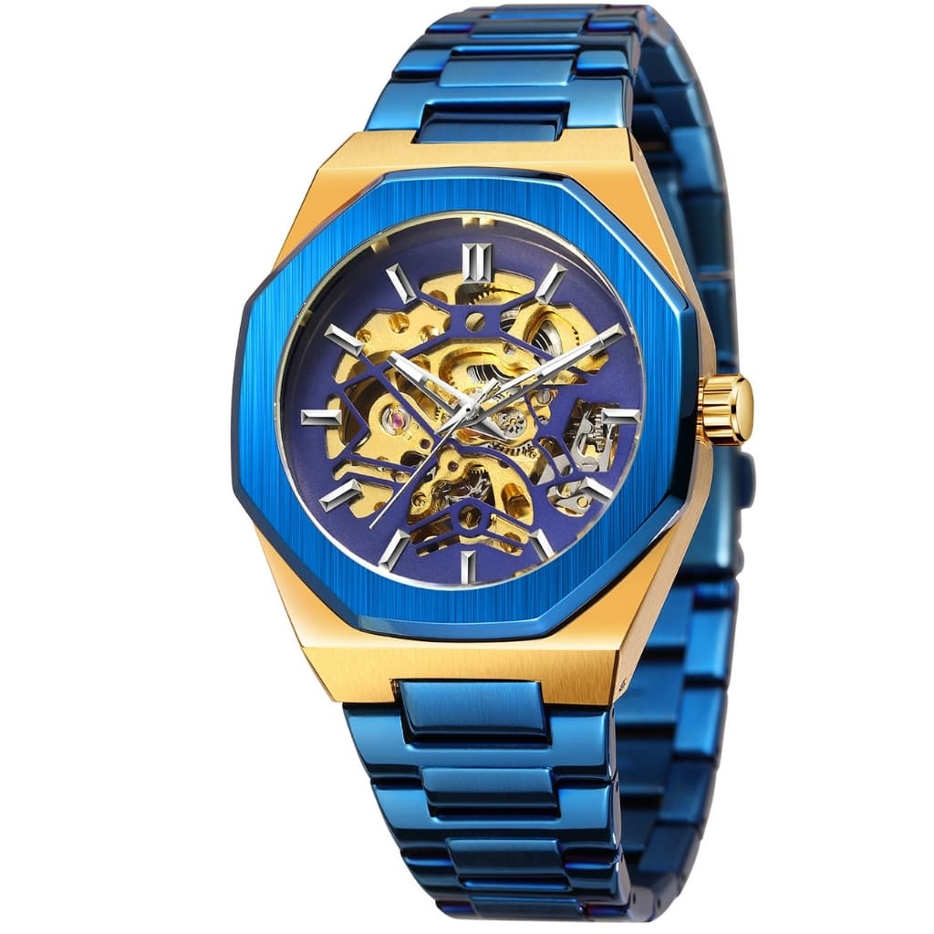 Relógio Masculino Automático Skeleton Jornada