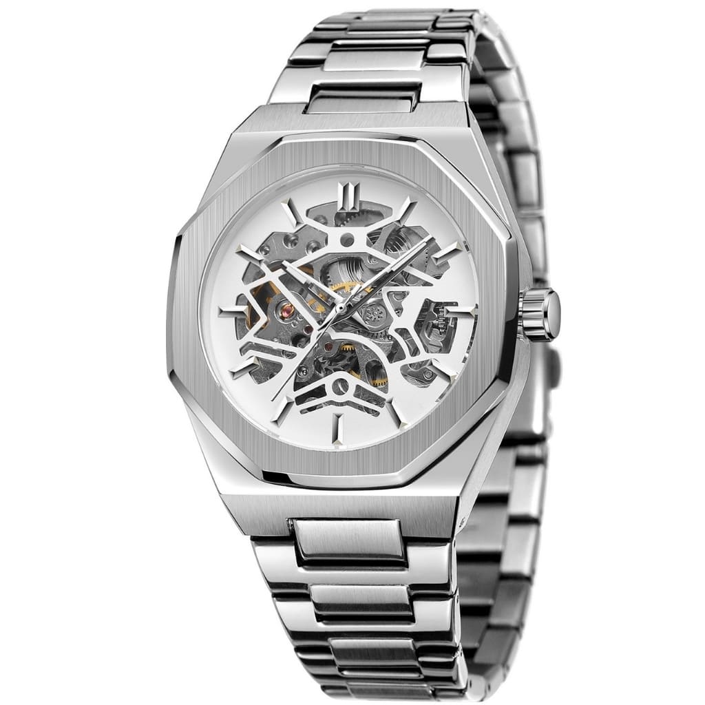 Relógio Masculino Automático Skeleton Jornada